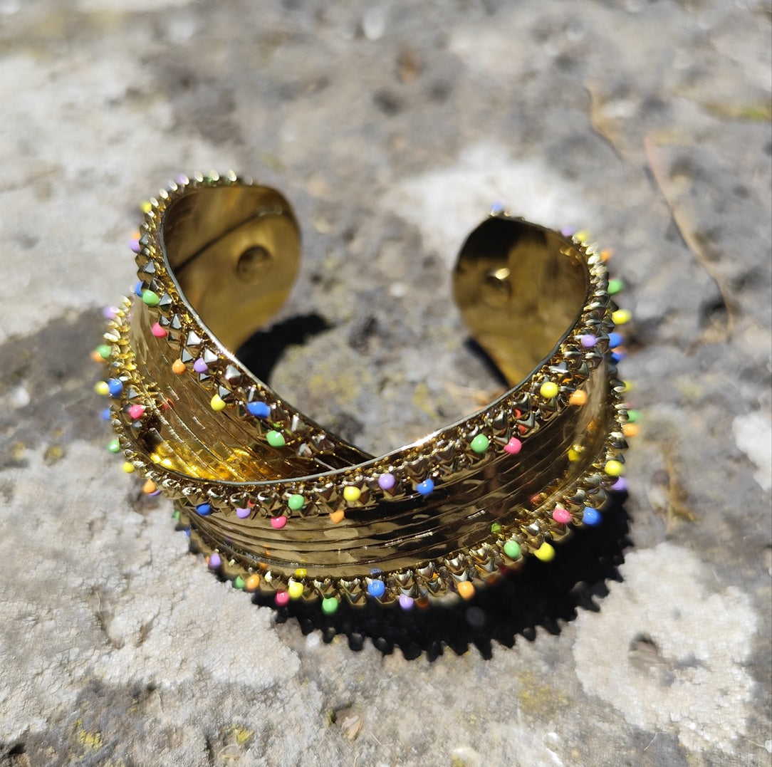 Bracelet manchette Natalia multicolore